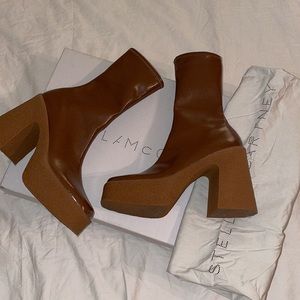 Stella McCartney Brown Ankle Boots